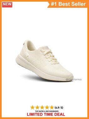Hands-Free Slip On Sneakers for Women Full-Grain Leather Walking Shoes